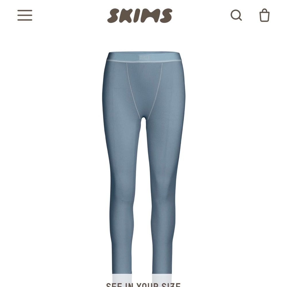 Skims Cotton Rib Leggings- Medium